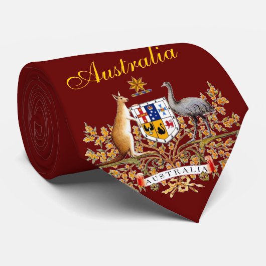 美しいオーストラリアの旗のコートの腕 ネクタイ (ロール)