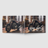 美しいオートバイお祝い・オブ・ライフ ゲストブック (全面)