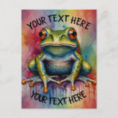 美しいカエルを発見しよう ポストカード (正面)