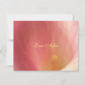 美しいカエレガントラリリーウェディングRSVP 出欠カード (裏面)