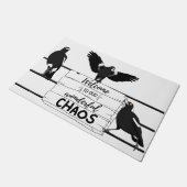 美しいカオス歓迎マットへようこそ ドアマット (アングル)