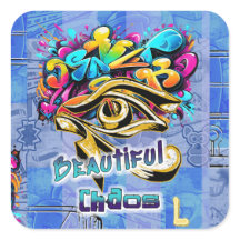 美しいカオス、3x3インチ