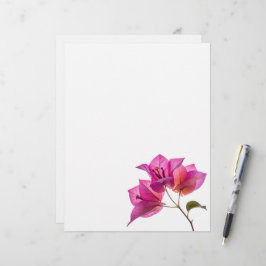 美しいカゴジフール紙の花カード レターヘッド