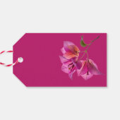 美しいカゴジフール 紙の花 植物 ボタニカル フラワー ギフトタグ (裏面横)
