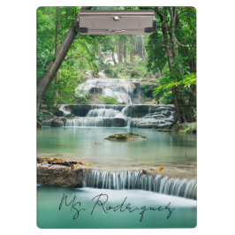 美しいカスケード滝のクリップボード クリップボード