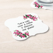 美しいカスタマイズフローラパルプ板 ペーパーコースター (アングル)