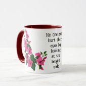 美しいカスタマイズフローラ魔法専門 マグカップ (正面左)