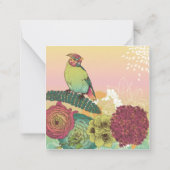 美しいカスタマイズ可能なフローラ ノートカード (裏面)