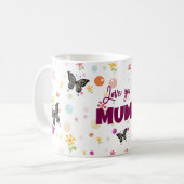 美しいカスタマイズ可能な愛ママのコーヒーマグ コーヒーマグカップ (正面左)