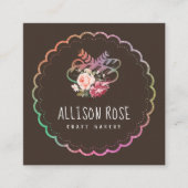 美しいカスタムのベーカリー名刺 スクエア名刺 (正面)