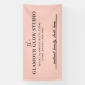 美しいカスタムサルーン名とラベルラインバナー 横断幕 (縦)