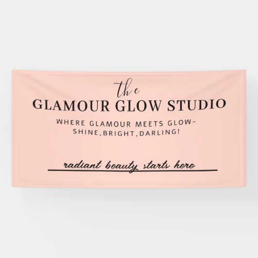 美しいカスタムサルーン名とラベルラインバナー 横断幕 (横)