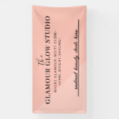 美しいカスタムサルーン名とラベルラインバナー 横断幕 (縦)