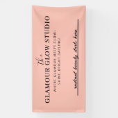 美しいカスタムサルーン名とラベルラインバナー 横断幕 (縦)