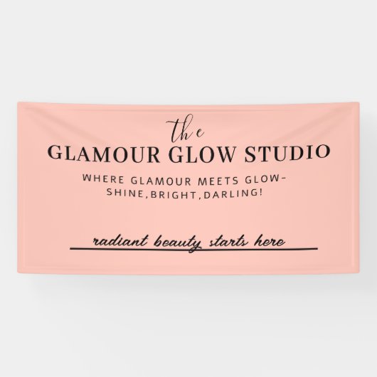 美しいカスタムサルーン名とラベルラインバナー 横断幕 (横)