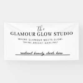 美しいカスタムサルーン名とラベル行 横断幕