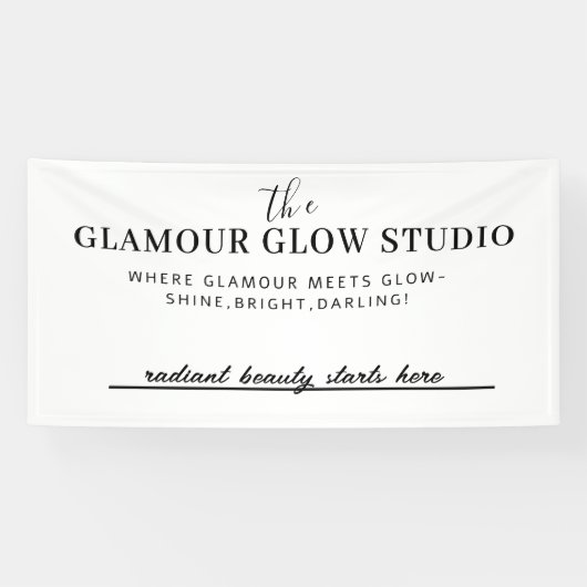 美しいカスタムサルーン名とラベル行 横断幕 (横)