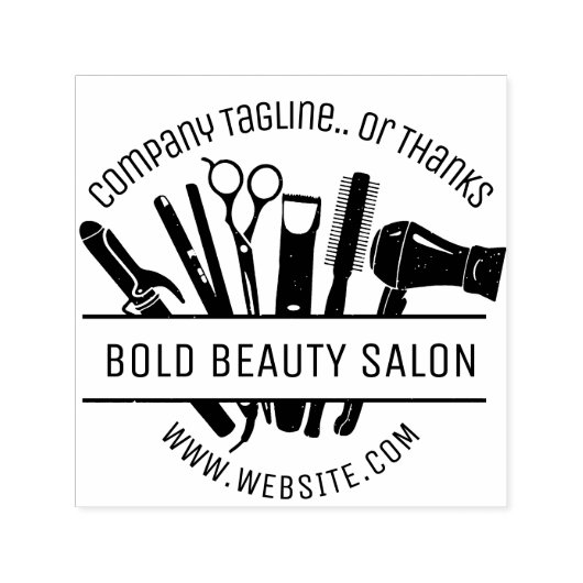 美しいカスタムサロンツール美容師ありがとう セルフインキングスタンプ (デザイン)