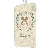 美しいカスタムドライフラワークラフト紙 カーエアーフレッシュナー (左)