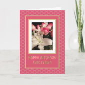 美しいカスタムハッピーバースデー叔母カード カード (正面)