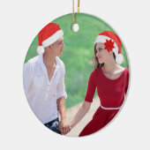 美しいカスタムフォトクリスマスセラミックオーナメント セラミックオーナメント (左)