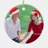 美しいカスタムフォトクリスマスセラミックオーナメント セラミックオーナメント (裏面)