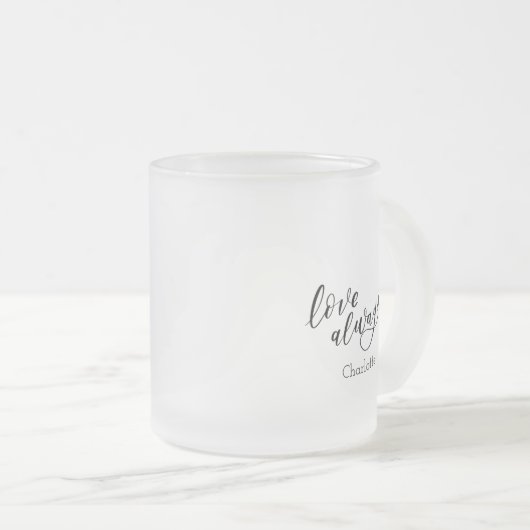 美しいカスタムフローラ最高のママエバーマグ フロストグラスマグカップ (正面右)