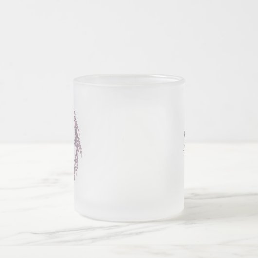 美しいカスタムフローラ最高のママエバーマグ フロストグラスマグカップ (中央)