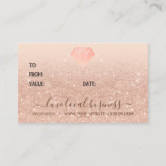 美しいカスタムヘア爪、 ネイルスモールビジネススパバウチャー 名刺 (裏面)