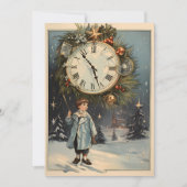 美しいカスタムヴィンテージ新年 シーズンカード (正面)