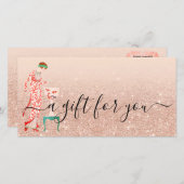 美しいカスタム小事業利用券QRギフトカード シーズンカード (正面/裏面)