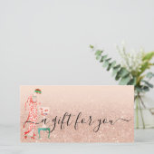 美しいカスタム小事業利用券QRギフトカード シーズンカード (スタンド正面)