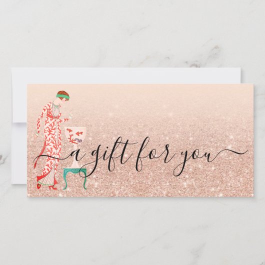 美しいカスタム小事業利用券QRギフトカード シーズンカード (正面)