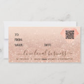 美しいカスタム小事業利用券QRギフトカード シーズンカード (裏面)