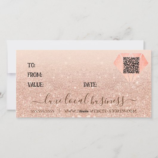 美しいカスタム小事業利用券QRギフトカード シーズンカード (裏面)