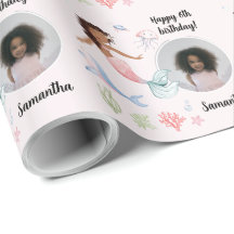 美しいカスタム文字写真の人魚の海の下