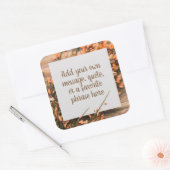 美しいカスタム文字素朴シール スクエアシール (封筒)