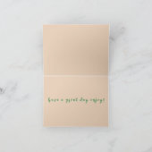 美しいカタウラドッグ折りグリーティングカード カード (内部)