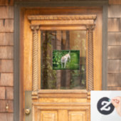 美しいカタホラレオパードドッグウィンドルッキング ウィンドウサイン (ホームデコレーション)