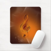 美しいカッコいい火白熱［赤熱］光を放つ色が音楽に影響 マウスパッド (マウス)