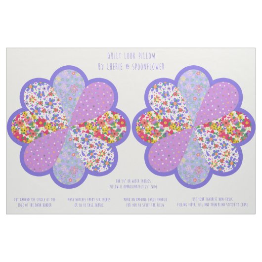 美しいカット＆縫製ボヘミアンスタイルの花キット ファブリック (ファットクウォーター)