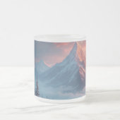 美しいカップ フロストグラスマグカップ (中央)