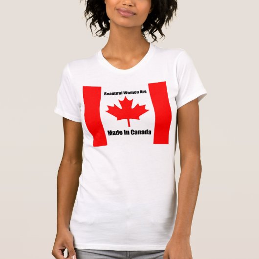 美しいカナダの女性 Tシャツ (正面)
