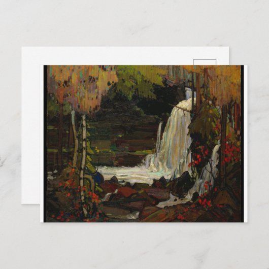 美しいカナダの滝の風景トムトムトムソン ポストカード (正面/裏面)