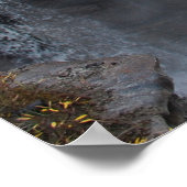 美しいカナダの滝、アサバスカ滝 ポスター (角)