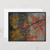 美しいカナダの荒野シーンTom Thompson ポストカード (正面/裏面)