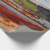 美しいカナディアンレイクシーントムトムソンバトー ラッピングペーパー (角)