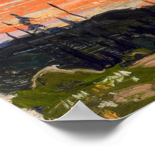 美しいカナディアン絵画ウィルダネスのトム・トムソン ポスター (角)