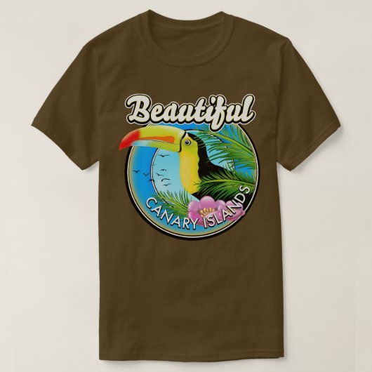 美しいカナリア諸島 Tシャツ (デザイン正面)