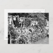 美しいカヌーの女の子， 1924 ポストカード (正面/裏面)